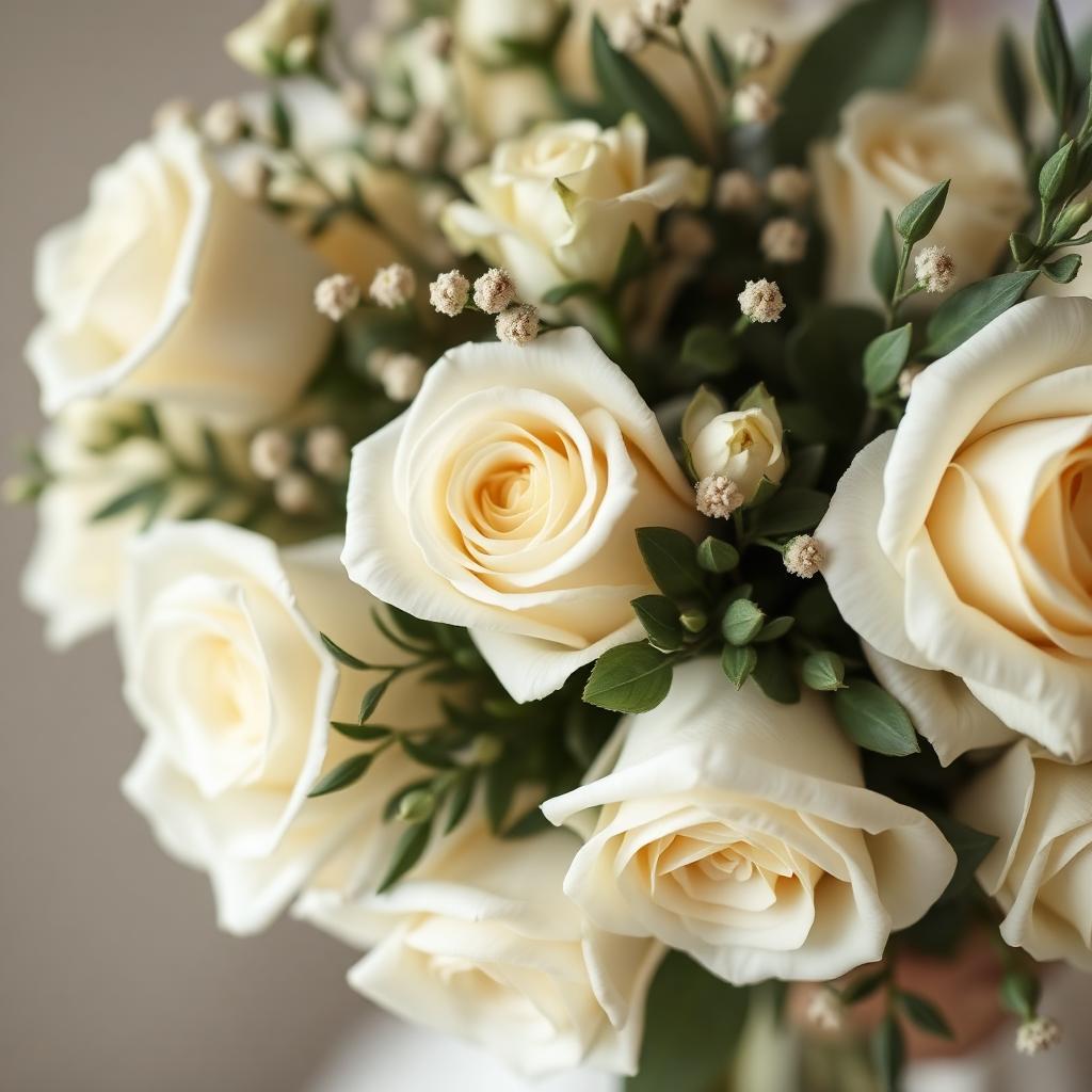 Soft floral wedding detail
