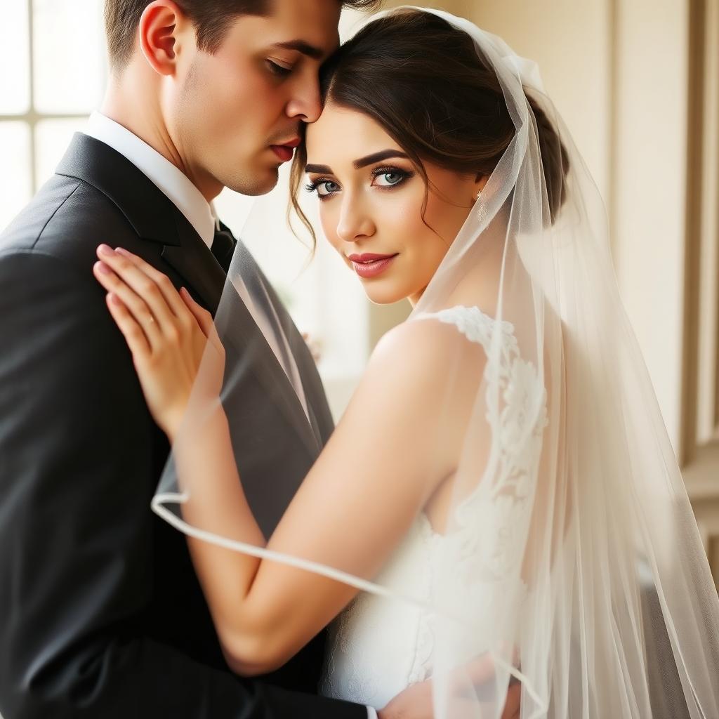 Bride and groom portrait