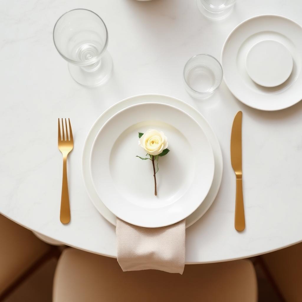 Elegant wedding tablescape